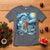 Yule Goat T Shirt Yule Starry Night Winter Solstice Christmas Vincent Van Gogh - Wonder Print Shop
