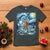 Yule Goat T Shirt Yule Starry Night Winter Solstice Christmas Vincent Van Gogh - Wonder Print Shop