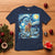 Yule Goat T Shirt Yule Starry Night Winter Solstice Christmas Vincent Van Gogh - Wonder Print Shop