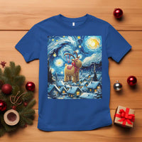 Yule Goat T Shirt Yule Starry Night Winter Solstice Christmas Vincent Van Gogh - Wonder Print Shop