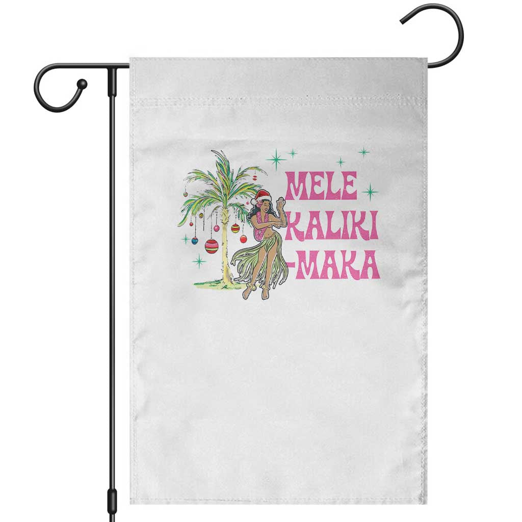 Christmas In Hawaii Garden Flag Mele Kalikimaka Hula Girls Palm Tree - Wonder Print Shop