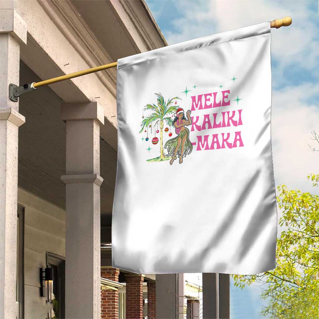 Christmas In Hawaii Garden Flag Mele Kalikimaka Hula Girls Palm Tree - Wonder Print Shop