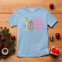 Christmas In Hawaii T Shirt Mele Kalikimaka Hula Girls Palm Tree - Wonder Print Shop