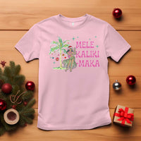 Christmas In Hawaii T Shirt Mele Kalikimaka Hula Girls Palm Tree - Wonder Print Shop
