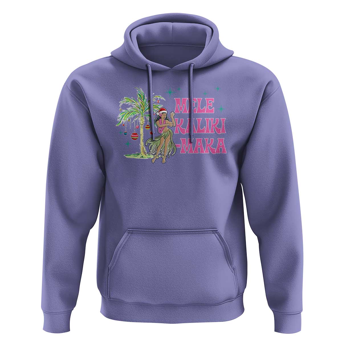 Christmas In Hawaii Hoodie Mele Kalikimaka Hula Girls Palm Tree
