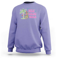 Christmas In Hawaii Sweatshirt Mele Kalikimaka Hula Girls Palm Tree - Wonder Print Shop