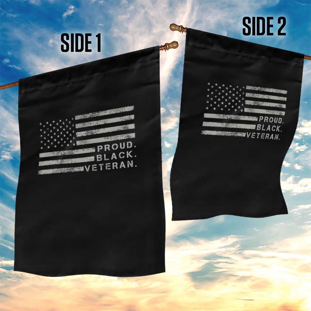 Proud Black Veteran Garden Flag Veterans Day Proud Vintage American Flag Military