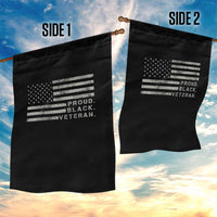 Proud Black Veteran Garden Flag Veterans Day Proud Vintage American Flag Military