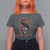 Radicalized By Basic Decency T Shirt For Women Vintage Gothic Victorian Crow Skull - Wonder Print Shop