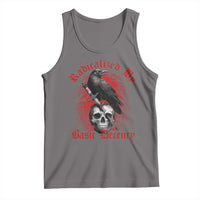 Radicalized By Basic Decency Tank Top Vintage Gothic Victorian Crow Skull - Wonder Print Shop