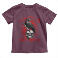 Radicalized By Basic Decency Toddler T Shirt Vintage Gothic Victorian Crow Skull - Wonder Print Shop