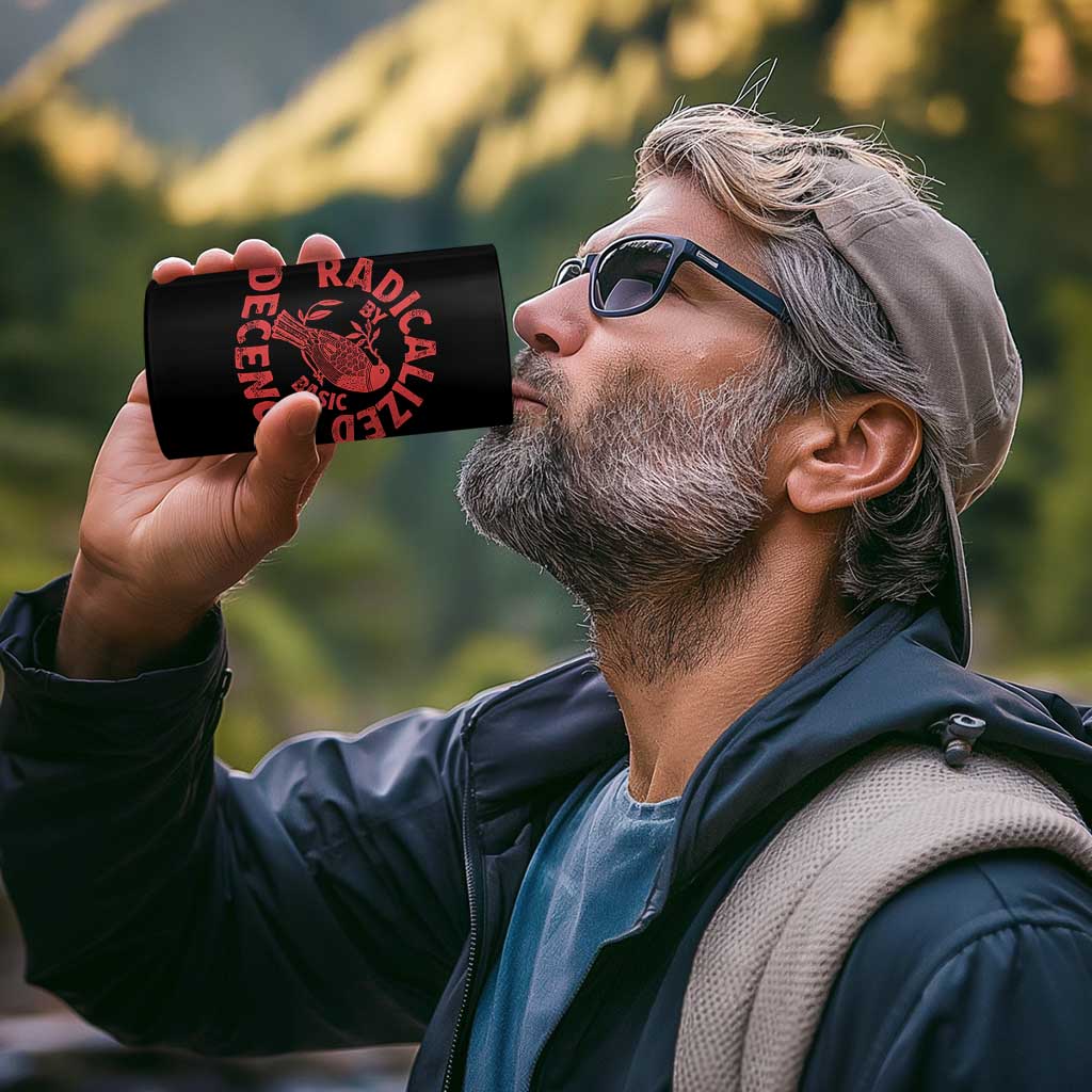 Radicalized By Basic Decency 4 in 1 Can Cooler Tumbler Feminist Activist - Wonder Print Shop