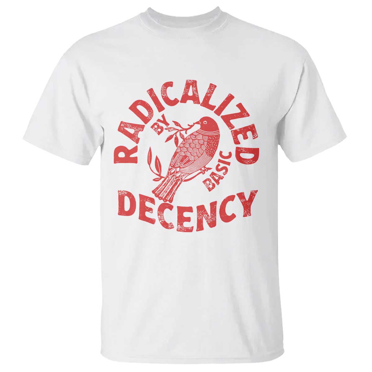 Radicalized By Basic Decency T Shirt Feminist Activist - Wonder Print Shop