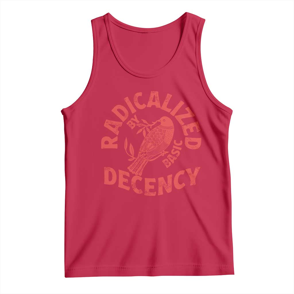 Radicalized By Basic Decency Tank Top Feminist Activist - Wonder Print Shop