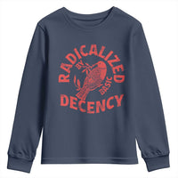 Radicalized By Basic Decency Youth Sweatshirt Feminist Activist - Wonder Print Shop