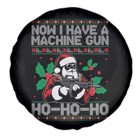 Funny Christmas 80's Die Movie Spare Tire Cover Now I Have A Machine Gun Ho Ho Ho Gun Lover - Wonder Print Shop