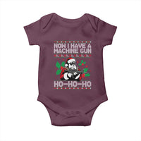 Funny Christmas 80's Die Movie Baby Onesie Now I Have A Machine Gun Ho Ho Ho Gun Lover - Wonder Print Shop