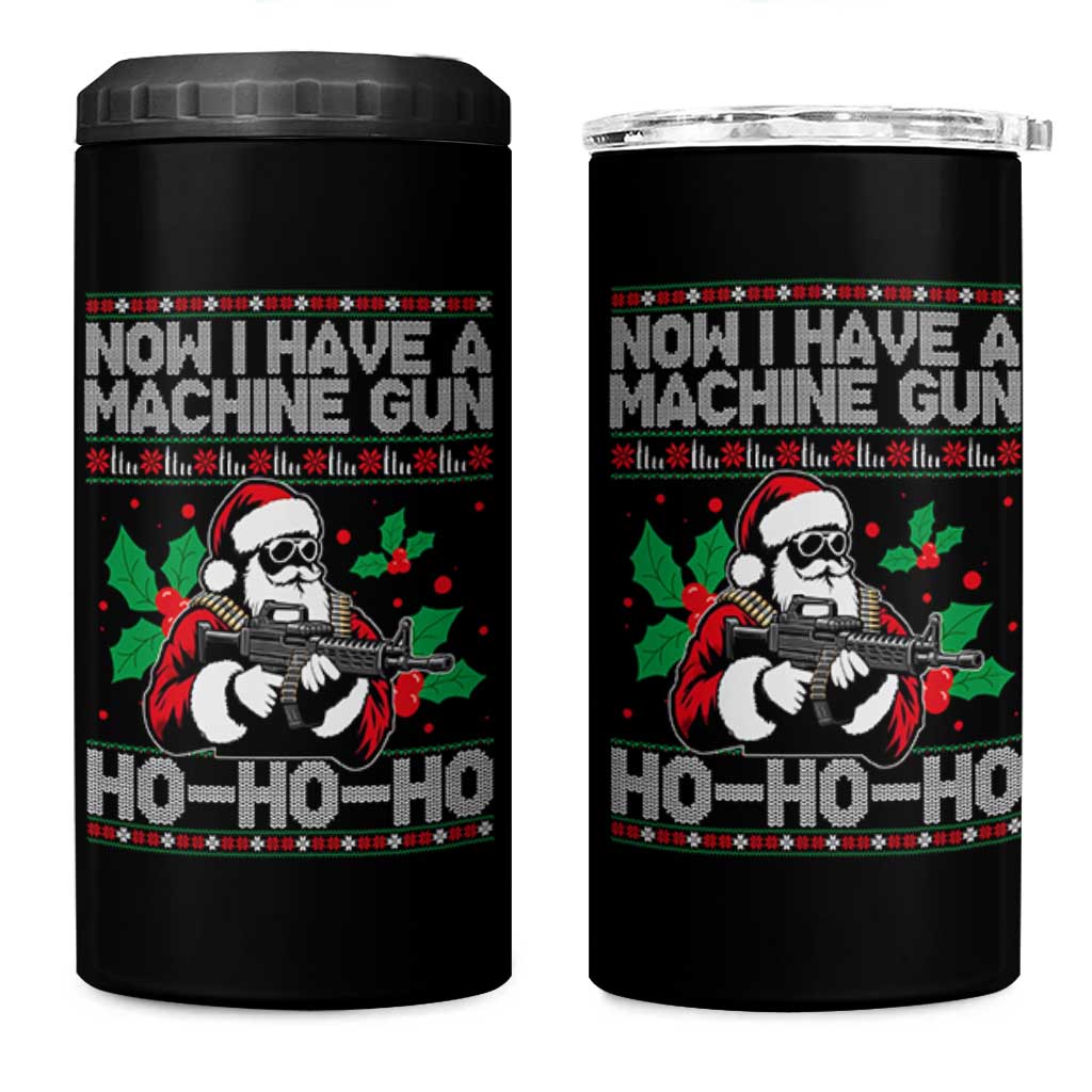 Funny Christmas 80's Die Movie 4 in 1 Can Cooler Tumbler Now I Have A Machine Gun Ho Ho Ho Gun Lover - Wonder Print Shop