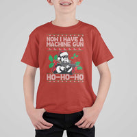 Funny Christmas 80's Die Movie T Shirt For Kid Now I Have A Machine Gun Ho Ho Ho Gun Lover - Wonder Print Shop