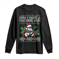 Funny Christmas 80's Die Movie Long Sleeve Shirt Now I Have A Machine Gun Ho Ho Ho Gun Lover - Wonder Print Shop