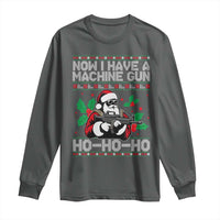 Funny Christmas 80's Die Movie Long Sleeve Shirt Now I Have A Machine Gun Ho Ho Ho Gun Lover - Wonder Print Shop
