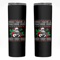 Funny Christmas 80's Die Movie Skinny Tumbler Now I Have A Machine Gun Ho Ho Ho Gun Lover - Wonder Print Shop