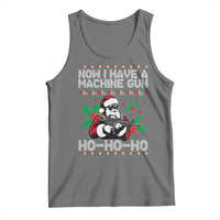 Funny Christmas 80's Die Movie Tank Top Now I Have A Machine Gun Ho Ho Ho Gun Lover - Wonder Print Shop