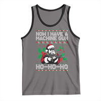 Funny Christmas 80's Die Movie Tank Top Now I Have A Machine Gun Ho Ho Ho Gun Lover - Wonder Print Shop
