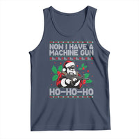 Funny Christmas 80's Die Movie Tank Top Now I Have A Machine Gun Ho Ho Ho Gun Lover - Wonder Print Shop
