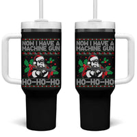 Funny Christmas 80's Die Movie Tumbler With Handle Now I Have A Machine Gun Ho Ho Ho Gun Lover - Wonder Print Shop