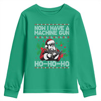 Funny Christmas 80's Die Movie Youth Sweatshirt Now I Have A Machine Gun Ho Ho Ho Gun Lover - Wonder Print Shop