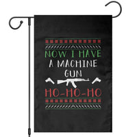 Now I Have A Machine Gun Garden Flag Funny Christmas Movie Gun Lover - Wonder Print Shop
