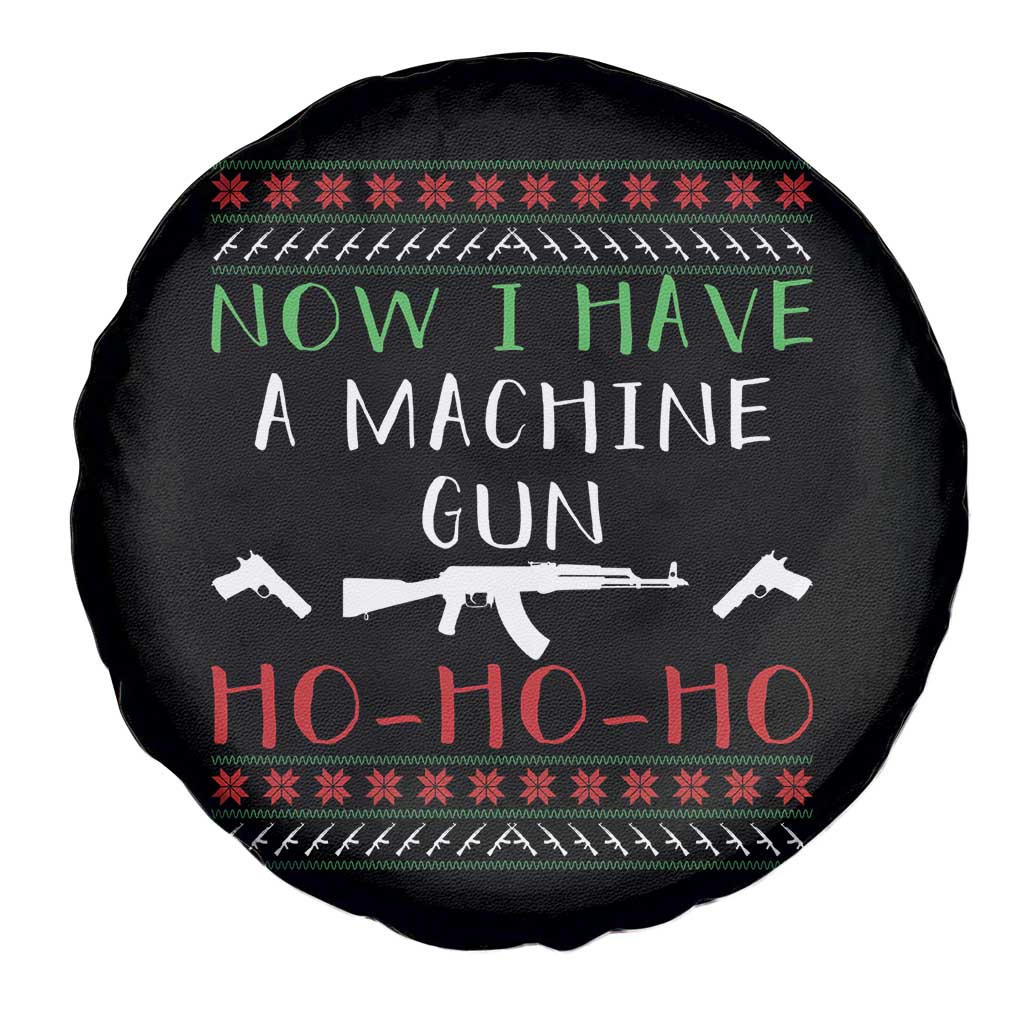 Now I Have A Machine Gun Spare Tire Cover Funny Christmas Movie Gun Lover - Wonder Print Shop