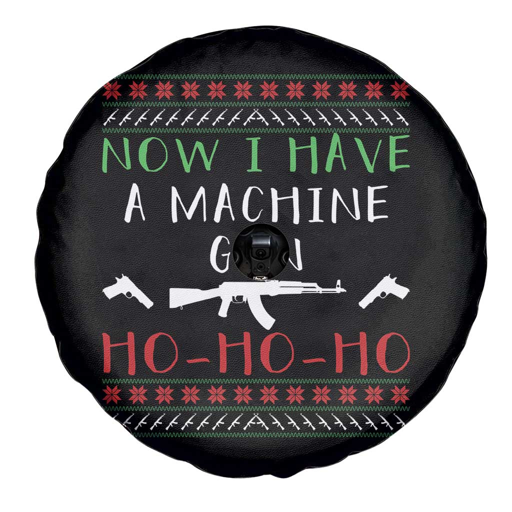 Now I Have A Machine Gun Spare Tire Cover Funny Christmas Movie Gun Lover - Wonder Print Shop