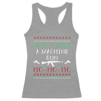 Now I Have A Machine Gun Racerback Tank Top Funny Christmas Movie Gun Lover - Wonder Print Shop