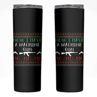 Now I Have A Machine Gun Skinny Tumbler Funny Christmas Movie Gun Lover - Wonder Print Shop