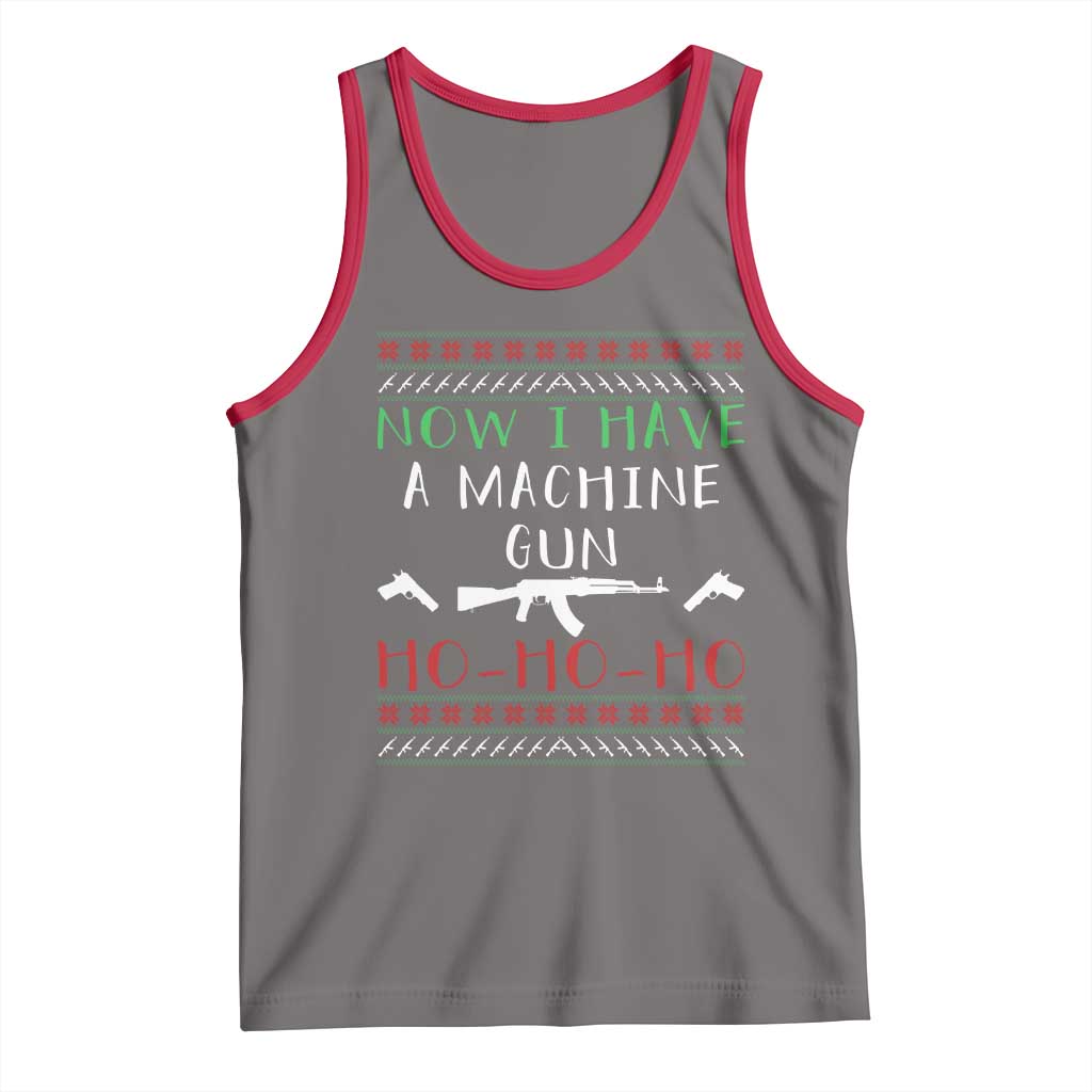 Now I Have A Machine Gun Tank Top Funny Christmas Movie Gun Lover - Wonder Print Shop