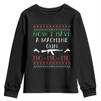 Now I Have A Machine Gun Youth Sweatshirt Funny Christmas Movie Gun Lover - Wonder Print Shop