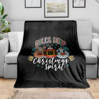 Funny Balls Deep In Christmas Spirit Throw Blanket Xmas Humorous Festive - Wonder Print Shop