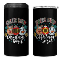 Funny Balls Deep In Christmas Spirit 4 in 1 Can Cooler Tumbler Xmas Humorous Festive - Wonder Print Shop