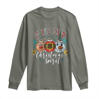 Funny Balls Deep In Christmas Spirit Long Sleeve Shirt Xmas Humorous Festive - Wonder Print Shop