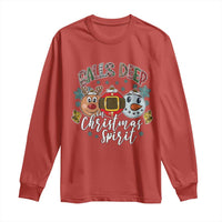 Funny Balls Deep In Christmas Spirit Long Sleeve Shirt Xmas Humorous Festive - Wonder Print Shop