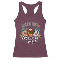 Funny Balls Deep In Christmas Spirit Racerback Tank Top Xmas Humorous Festive - Wonder Print Shop