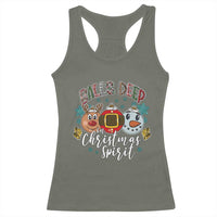 Funny Balls Deep In Christmas Spirit Racerback Tank Top Xmas Humorous Festive - Wonder Print Shop