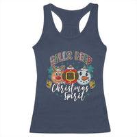 Funny Balls Deep In Christmas Spirit Racerback Tank Top Xmas Humorous Festive - Wonder Print Shop
