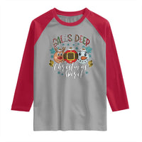 Funny Balls Deep In Christmas Spirit Raglan Shirt Xmas Humorous Festive - Wonder Print Shop