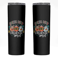 Funny Balls Deep In Christmas Spirit Skinny Tumbler Xmas Humorous Festive - Wonder Print Shop
