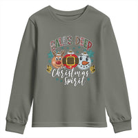 Funny Balls Deep In Christmas Spirit Youth Sweatshirt Xmas Humorous Festive - Wonder Print Shop