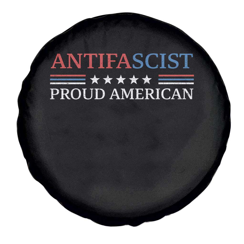 Antifascist Proud American Spare Tire Cover Fight Fascism Protest Liberal Democrat - Wonder Print Shop