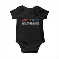 Antifascist Proud American Baby Onesie Fight Fascism Protest Liberal Democrat - Wonder Print Shop